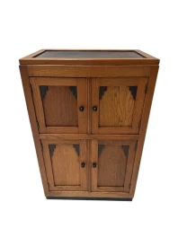 Art Deco Amsterdamse School Cabinet with Four Doors, 1930s